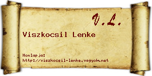 Viszkocsil Lenke névjegykártya